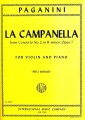Niccolo Paganini: La Campanella op. 7 for Violin and Piano - Fritz Kreisler - nuty na skrzypce i fortepian