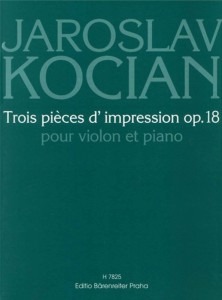 Jaroslav Kocian: Trois pieces d'impression op. 18 - nuty na skrzypce i fortepian