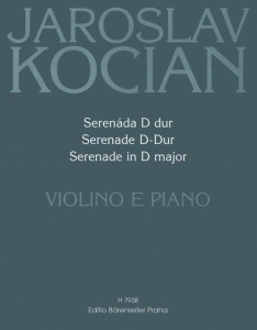 Jaroslav Kocian: Serenade in D major for Violin and Piano - Serenada D-dur - nuty na skrzypce i fortepian