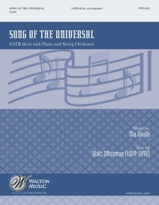 Ola Gjeilo - Song Of The Universal - nuty na chór SATB z fortepianem