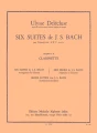 Six Suites de J.S. Bach adaptees a la Clarinette - Ulysse Delecluse - 6 suit wiolonczelowych - nuty na klarnet solo