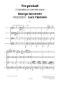 George Gershwin: Tre preludi per 3 clarinettes & clarinette basse - Luca Cipriano - Trzy preludia - nuty na kwartet klarnetowy