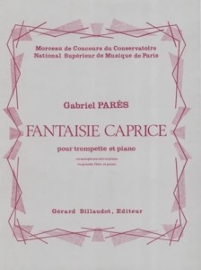 Gabriel Pares: Fantaisie caprice pour trompette et piano - Fantazja kaprys - nuty na trąbkę z fortepianem