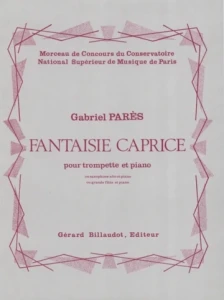 Gabriel Pares: Fantaisie caprice pour trompette et piano - Fantazja kaprys - nuty na trąbkę z fortepianem