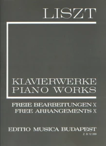 Ferenc Liszt: New Edition II/10 - Free Arrangements X - zawiera 9 Valses-caprices - nuty na fortepian