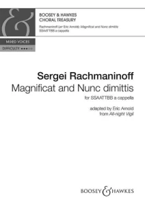 Sergiusz Rachmaninow: Magnificat and Nunc Dimittis for SSAATTBB a cappella - nuty na chór mieszany