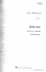 Eric Whitacre: Little Tree for SATB and piano - nuty na chór mieszany z fortepianem
