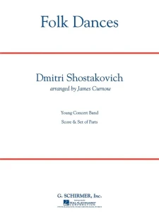 Dymitr Szostakowicz: Folk Dances (Score & Parts) - James Curnow - pieśni ludowe - nuty na młodzieżową orkiestrę dętą
