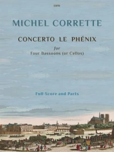 Michel Corrette: Concerto Le Phenix for Four Bassoons or Cellos - nuty na kwartet fagotowy lub wiolonczelowy