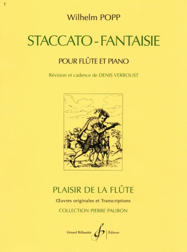 Wilhelm Popp: Staccato Fantaisie pour Flute et Piano - nuty na flet poprzeczny i fortepian