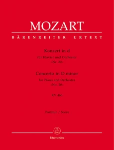 Wolfgang Amadeus Mozart: Concerto D minor No. 20 for Piano and Orchestra (KV 466) - XX Koncert fortepianowy d-moll - partytura orkiestrowa
