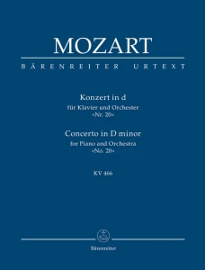 Wolfgang Amadeus Mozart: Concerto D minor No. 20 for Piano and Orchestra (KV 466) - XX Koncert fortepianowy d-moll - partytura studyjna