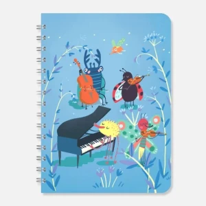 Notes na spirali w kratkę format A5 Kwartet instrumentalny 50 stron miękka okładka