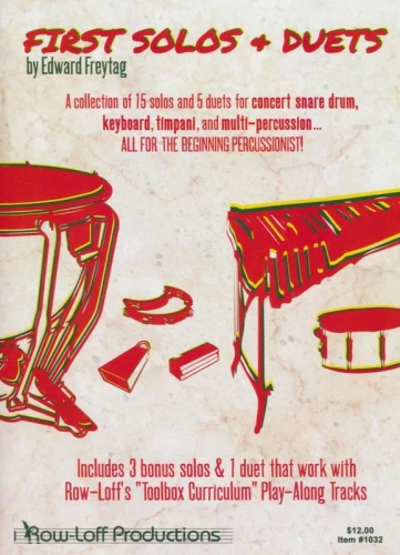 Edward Freytag: First Solos & Duets - A Collection of 15 Solos and 5 Duets - nuty na instrumenty perkusyjne dla początkujących