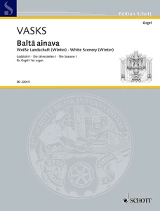 Peteris Vasks: Balta ainava fur orgel - nuty na organy