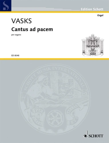 Peteris Vasks: Cantus ad pacem per organo - nuty na organy