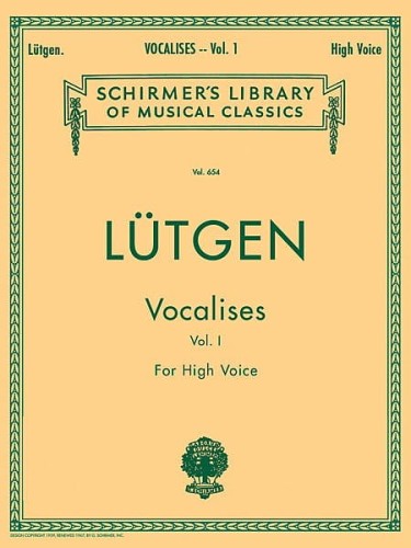 Balthazar Lutgen: Vocalises for High Voice 1 - 20 codziennych ćwiczeń dla wokalistów - głos wysoki