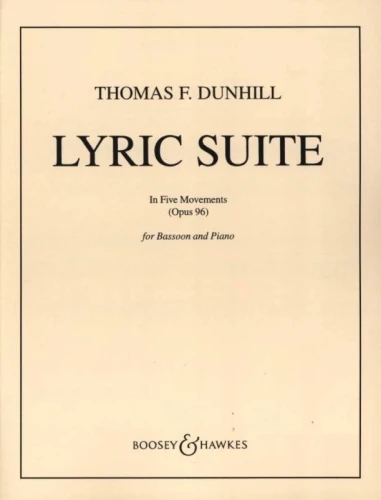 Thomas F. Dunhill: Lyric Suite In Five Movements op. 96 for Bassoon and Piano - nuty na fagot z fortepianem