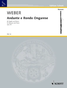 Carl Maria von Weber: Andante e Rondo Ongarese op. 35 for Bassoon and Piano - nuty na fagot z fortepianem