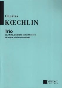 Charles Koechlin: Trio op. 92 pour Flute, Clarinette et Basson (Set of Parts) - trio na flet, klarnet i fagot - głosy instrumentalne