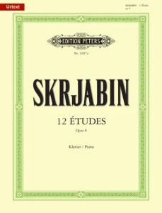 Aleksandr Skriabin: 12 Etudes op. 8 - etiudy - nuty na fortepian