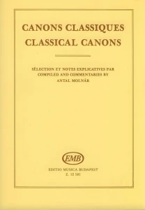 Canons classiques - Antal Molnar - klasyczne kanony dla zespołów wokalnych lub chórów - nuty na głos