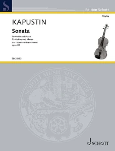Nikołaj Kapustin: Sonata for Violin and Piano op. 70 - nuty na skrzypce z fortepianem