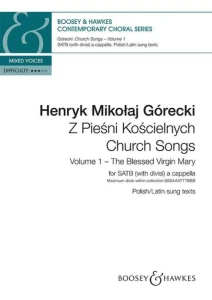 Henryk Mikołaj Górecki: Z pieśni kościelnych tom 1 - nuty na chór mieszany SATB a cappella