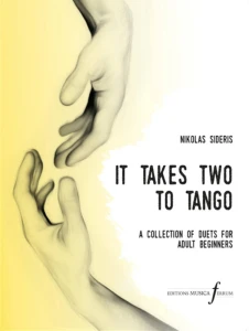Nikolas Sideris: It Takes two to Tango - zbiór duetów dla dorosłych początkujących - nuty na fortepian na cztery ręce