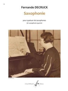 Fernande Decruck: Saxophonie pour quatuor de saxophones - nuty na kwartet saksofonowy