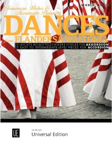 Dances from Flanders & Wallonia for Accordion - Tommaso Huber & Marinette Bonnert - 23 utwory - nuty na akordeon