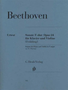 Ludwig van Beethoven: Violin Sonata F-dur op. 24 (Spring) - sonata skrzypcowa wiosenna - nuty na fortepian