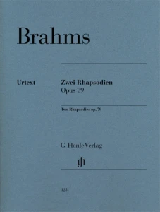 Johannes Brahms: Two Rhapsodies op. 79 - dwie rapsodie - nuty na fortepian