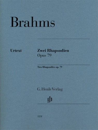Johannes Brahms: Two Rhapsodies op. 79 - dwie rapsodie - nuty na fortepian