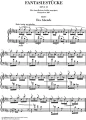 Robert Schumann: Fantasiestucke - Fantasy Pieces op. 12 - utwory fantastyczne - nuty na fortepian