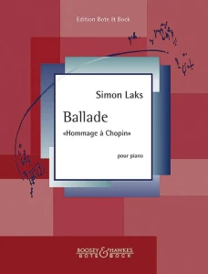 Szymon Laks: Ballade Hommage a Chopin pour Piano - nuty na fortepian