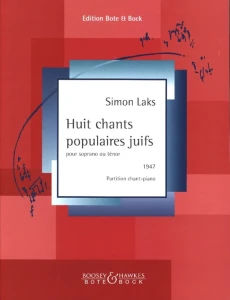 Szymon Laks: Huit chants populaires juifs pour soprano ou tenor et piano - nuty na głos sopran lub tenor z fortepianem