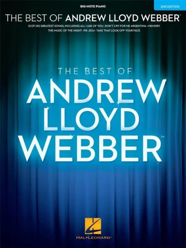 The Best of Andrew Lloyd Webber (Big-Note Piano) - 13 jego najlepszych piosenek - bardzo łatwe nuty na pianino dla początkujących