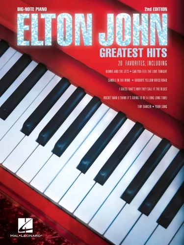Elton John Greatest Hits (Big-Note Piano) - 20 ulubionych piosenek - bardzo łatwe nuty na pianino dla początkujących