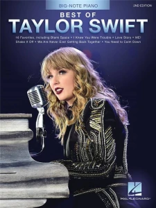 Best of Taylor Swift (Big-Note Piano) - 16 piosenek - bardzo łatwe nuty na pianino dla początkujących