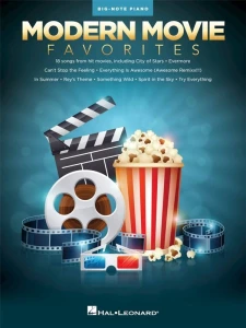 Modern Movie Favorites (Big-Note Piano) - 18 tematów filmowych - bardzo łatwe nuty na pianino dla początkujących