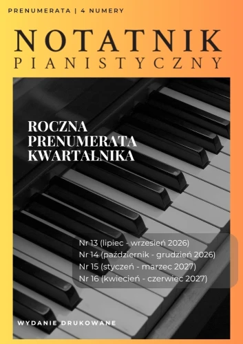 Notatnik Pianistyczny prenumerata wersja drukowana - 4 numery