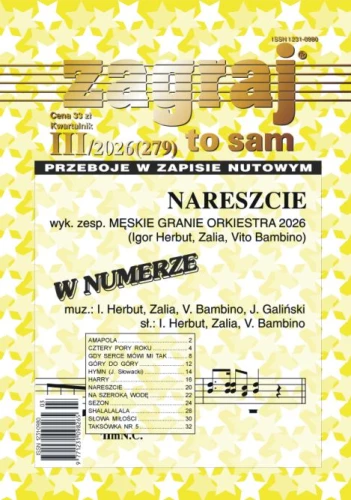 Zagraj to sam - nr III/2026 (279) - przeboje w zapisie nutowym - nuty na keyboard