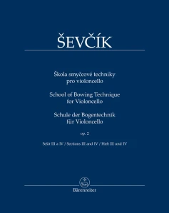 Otakar Sevcik: School of Bowing Technique for Violoncello op. 2 - sections 3 and 4 - Tomas Jamnik - techniki prawej ręki na wiolonczelę