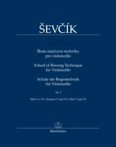 Otakar Sevcik: School of Bowing Technique for Violoncello op. 2 - sections 5 and 6 - Tomas Jamnik - techniki prawej ręki na wiolonczelę
