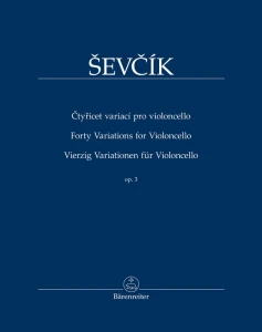 Otakar Sevcik: Forty Variations op. 3 for Violoncello - Tomas Jamnik - 40 wariacji - nuty na wiolonczelę
