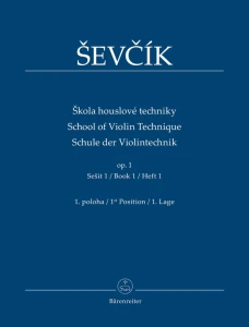 Otakar Sevcik: School of Violin Technique op. 1 - Book 1: 1st position - ćwiczenia w 1 pozycji - nuty na skrzypce