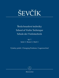 Otakar Sevcik: School of Violin Technique op. 1 - Book 3: Changing Positions - ćwiczenia zmian pozycji - nuty na skrzypce