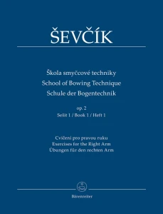 Otakar Sevcik: School of Bowing Technique for Violin op. 2 book 1 - Jaroslav Foltyn - ćwiczenia na prawą rękę - nuty na skrzypce