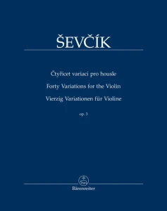 Otakar Sevcik: Forty Variations op. 3 for Violin - Pavel Kudelasek - 40 wariacji - nuty na skrzypce
